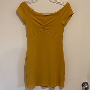 Reformation jeans yellow dress